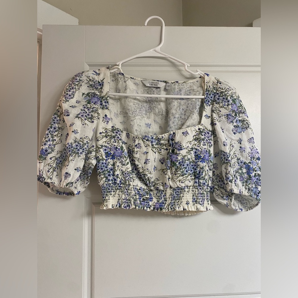 Floral Puff Sleeve Top